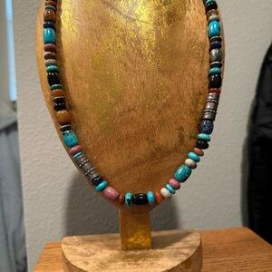 Multicolor Beaded Turquoise Necklace